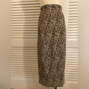 Vintage 90s “Metropolitan” Pleated Midi Skirt- Size M
